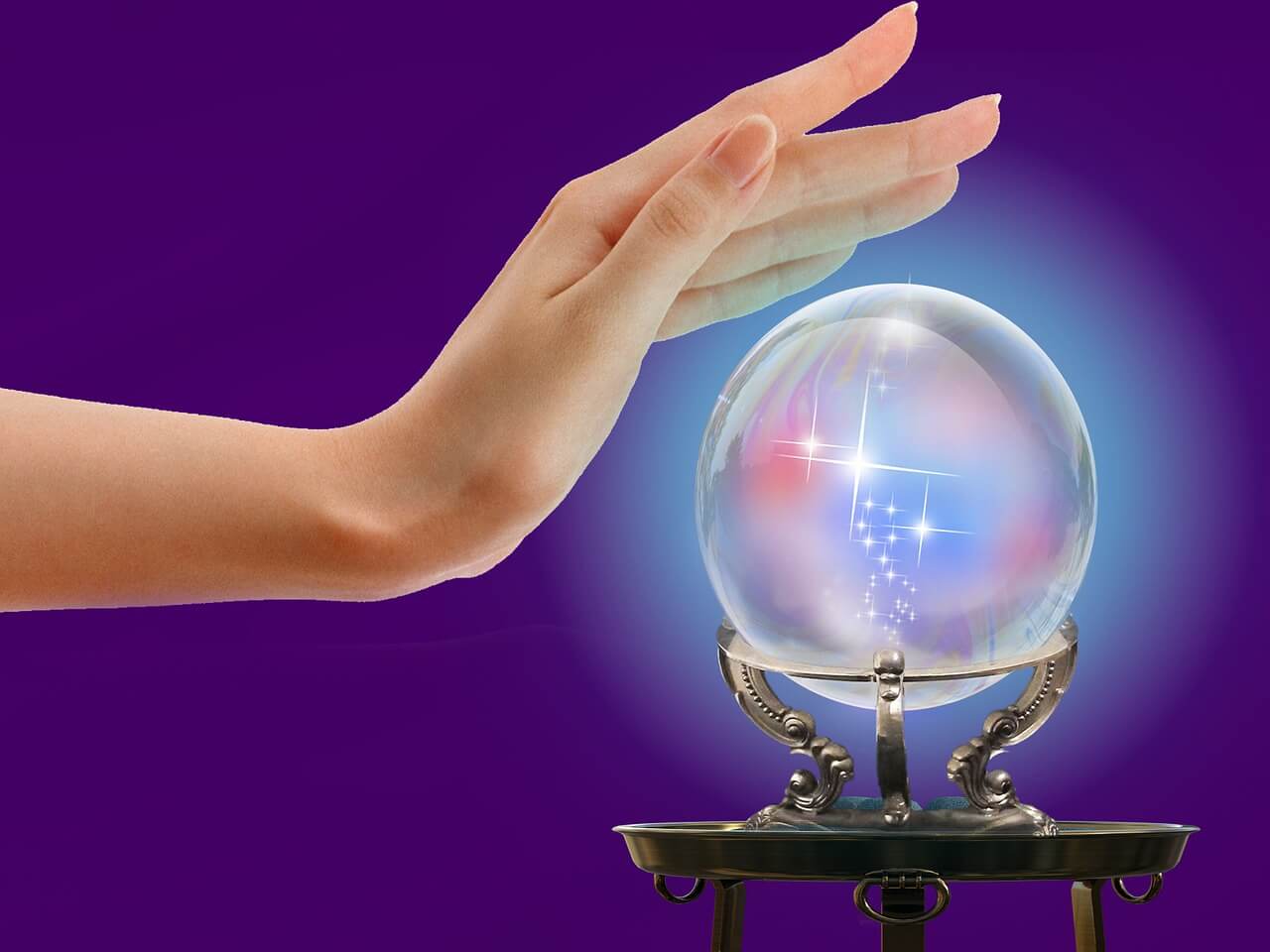 hand over magic crystal ball